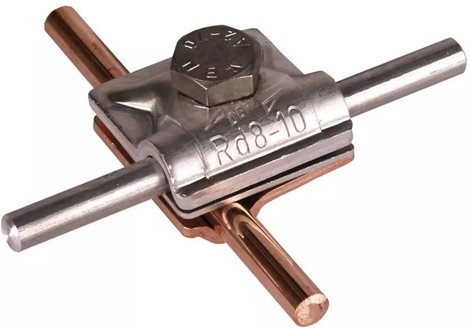 390657 Svorka MV Cu-Al pro prům. 8mm/8-10mm šroub se šestihrannou hlavou 1