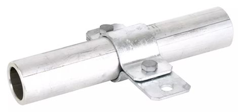 410112 Třmen pro uzemnění potrubí D 48,3mm, FeZn s otvorem pro připojení D 11mm 1