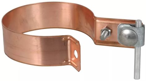 420207 Třmen na okapovou rouru D 100mm, Cu-FeZn 1