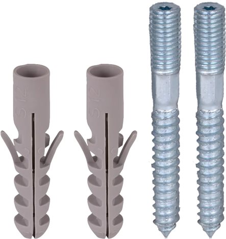 472202 Upevňovací set se 2 kombivruty M 10x20mm NIRO a  2 hmoždinky D 12mm 1