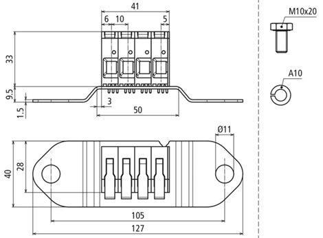 472497 Adaptér pro push-in připojení 4x 4-16mm² 2