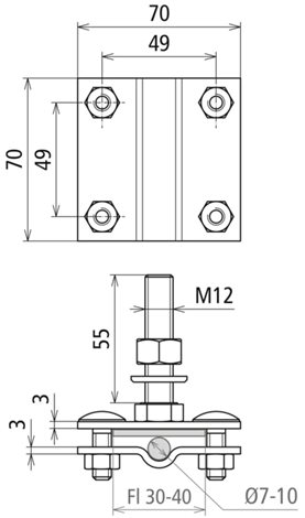 478149 Připojovací svorka pro uzemňovací bod 2