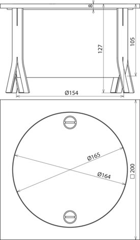 549091 UF - krabice pro zkušební svorky nerez 200x200x100mm bez svorky 2