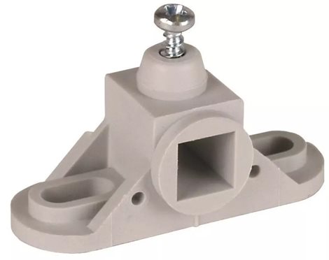 563014 Úchyt pro lištu PA 10x10mm, plast šedý 1