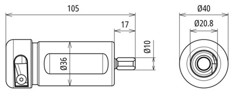 597126 Odizolovací nůž HVI 23mm do vrtačky 2
