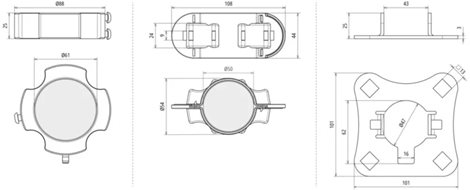 819283 Upevňovací sada pro HVI light plus & long pro podpůrné trubky Ø 50 mm 2