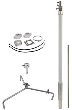 819685 Jímací stožář pro HVI light plus - SET - Ø 40 mm délka 2200 mm poloměr 320 mm 1