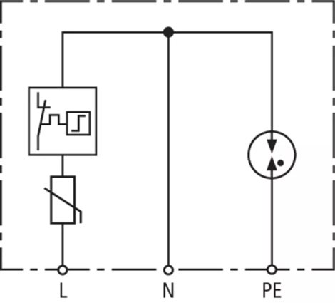 900430 Svodič přepětí Typ 2 DEHNcord dvoupólový pro elektroinstalace 2