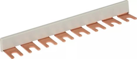 900611 Modulární propojovací lišta osmipólová, 1fázová, Cu 16mm²