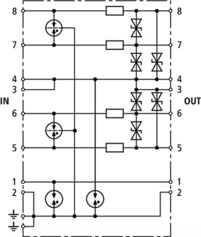 918401 Svodič přepětí  BLITZDUCTOR VT 3