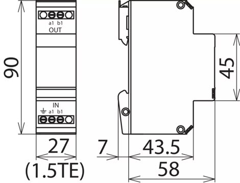 918411 Svodič přepětí  BLITZDUCTOR VT 3