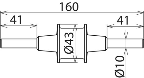 923021 Oddělovací jiskřiště se dvěma svorníky prům.10mm, nerez 2