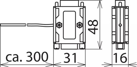 924017 Svodič přepětí - propojovací adaptér - D-Sub9pol 3