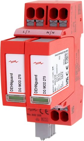 942205 Svodič přepětí Typ 2+3 DEHNguard MP FM 1fázový Uc 275V TN sítě 1