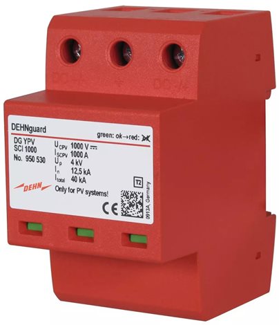 950530 Svodič přepětí DEHNguard vícepólový pro FV aplikace do 1000V DC 1