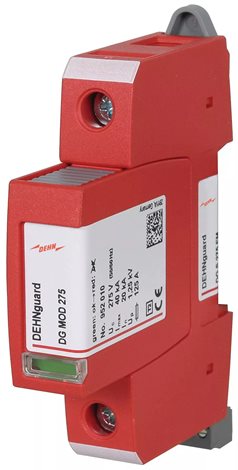 952090 Svodič přepětí DEHNguard S FM 1-pólový, Uc 275V AC, s modulem dálkové signalizace 1