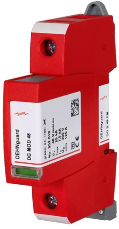 952098 Svodič přepětí DEHNguard M FM 1-pólový, Uc 48V AC, s modulem dálkové signalizace 1