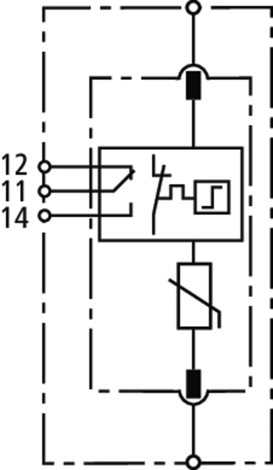 952098 Svodič přepětí DEHNguard M FM 1-pólový, Uc 48V AC, s modulem dálkové signalizace 3