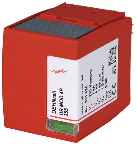 953020 Svodič přepětí - ochranný modul pro DEHNrail M 4-pólový, 255V 1
