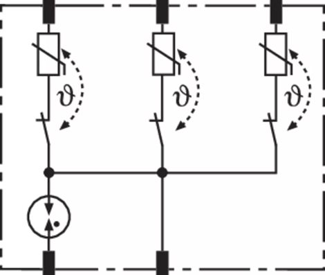 953020 Svodič přepětí - ochranný modul pro DEHNrail M 4-pólový, 255V 2