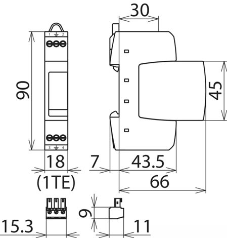 953209 Svodič přepětí DEHNrail M FM 3