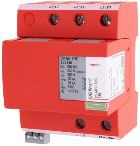 956305 DEHNventil DV M2 TNC 255 FM kombinovaný svodič 25kA typ 1+2+3 3p 1