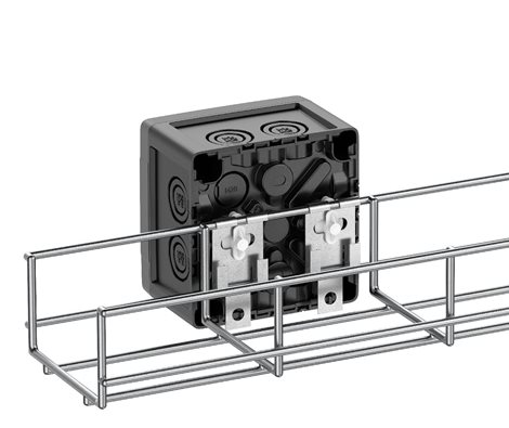 KTB 1 Připevňovací sada na nosné systémy kabelových tras šírka otvoru 7mm 17x30x14mm 3