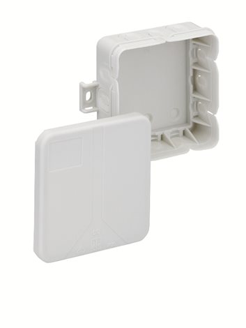 Q 12 Spojovací krabice IP55 85 x 85 x 37 mm prázdná šedá