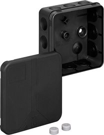 2K-12-L/sw ČERNÁ krabice rozbočovací IP55 85x85x37mm