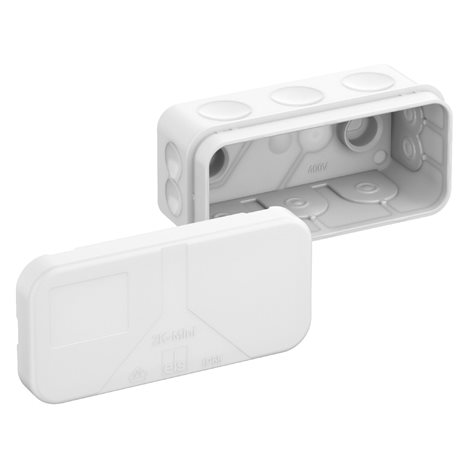 2K-Mini-L/w BÍLÁ krabice rozbočovací IP55 89x43x38mm
