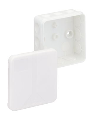 2K-12-L/w BÍLÁ krabice rozbočovací IP55 85x85x37mm