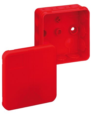 2K-12 SB-L ČERVENÁ krabice rozbočovací IP55 85x85x37mm