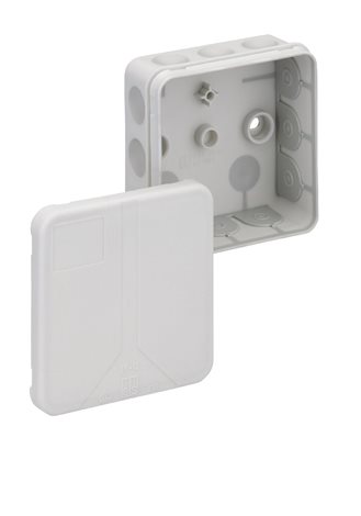 2K-12-L ŠEDÁ krabice rozbočovací IP55 85x85x37mm
