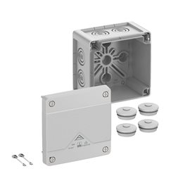 Abox PRO 040-L NEW Krabice na om. prázdná IP66/IP67/IP69 šedá 102x102x70mm
