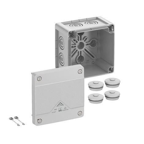 Abox PRO 040-L NEW Krabice na om. prázdná IP66/IP67/IP69 šedá 102x102x70mm 1