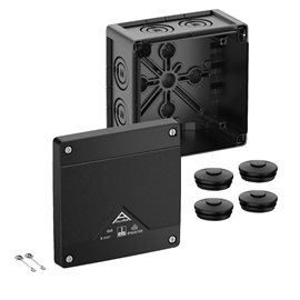 Abox PRO 060-L/SW NEW Krabice na om. prázdná IP66/IP67/IP69 černá 127x127x75mm