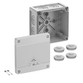 Abox PRO 060-L NEW Krabice na om. prázdná IP66/IP67/IP69 šedá 127x127x75mm