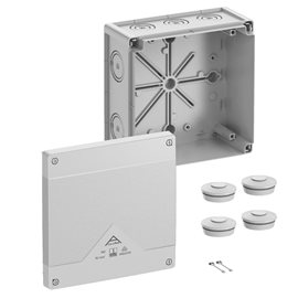 Abox PRO 160-L NEW Krabice na om. prázdná IP66/IP67/IP69 šedá 182x182x90mm
