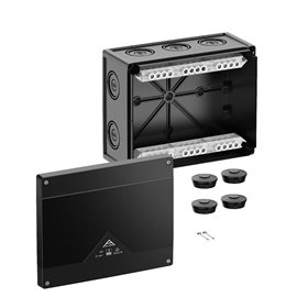 Abox PRO 250-252/SW NEW Krabice na om. se svorkovnicí 1x5x25mm2 IP66/IP67/IP69 černá 252x202x120mm