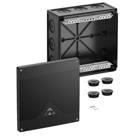 Abox PRO 350-352/SW NEW Krabice na om. se svorkovnicí 1x5x35mm2 IP66/IP67/IP69 černá 252x252x120mm