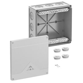 Abox PRO 350-352 NEW Krabice na om. se svorkovnicí 1x5x35mm2 IP66/IP67/IP69 šedá 252x252x120mm