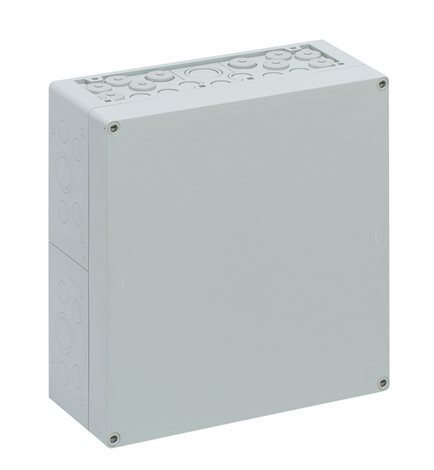 Aki 2-g krabice IP65 prázdná a víko 300x300x132mm šedá
