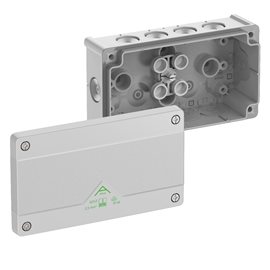 Abox 025/2-L NEW Krabice na om. prázdná dvojitá IP66 šedá 152x87x52mm