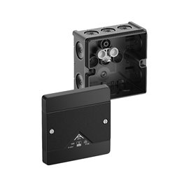 Abox 040-L/SW NEW Krabice na om. prázdná IP66 černá 102x102x57mm