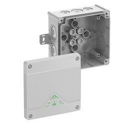 Abox 060 AB-L NEW Krabice na om. prázdná s vnějšími úchyty IP66 šedá 127x127x70mm