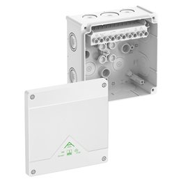 Abox 100-102/W NEW Krabice na om. se svorkovnicí 1x5x10mm2 IP66 bílá 152x152x80mm
