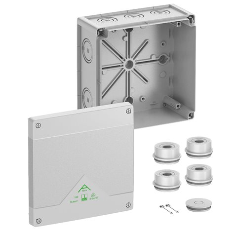 Abox 160-L NEW Krabice na om. prázdná IP55/IP66 šedá 182x182x90mm