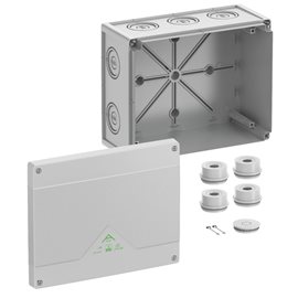 Abox 250-L NEW Krabice na om. prázdná IP55/IP66 šedá 252x202x120mm