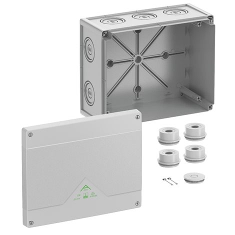 Abox 250-L NEW Krabice na om. prázdná IP55/IP66 šedá 252x202x120mm