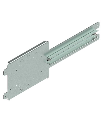PM 2 E12 M Montážní panel PM 2 E12 M, pro 1x EB2/ED2 3p/4p + DIN lišta pro 12 modulů, šířka 500mm